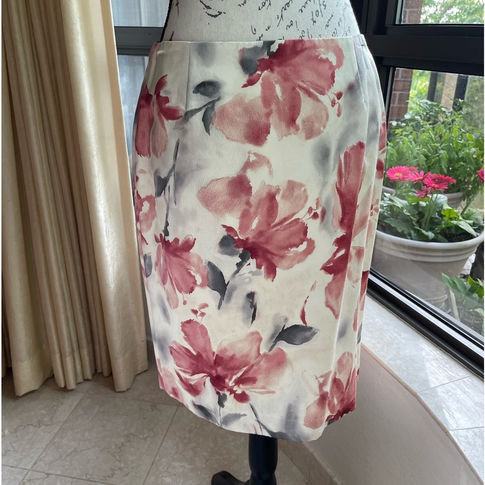 Jones New York lined silk/ cotton skirt size 8p NWT